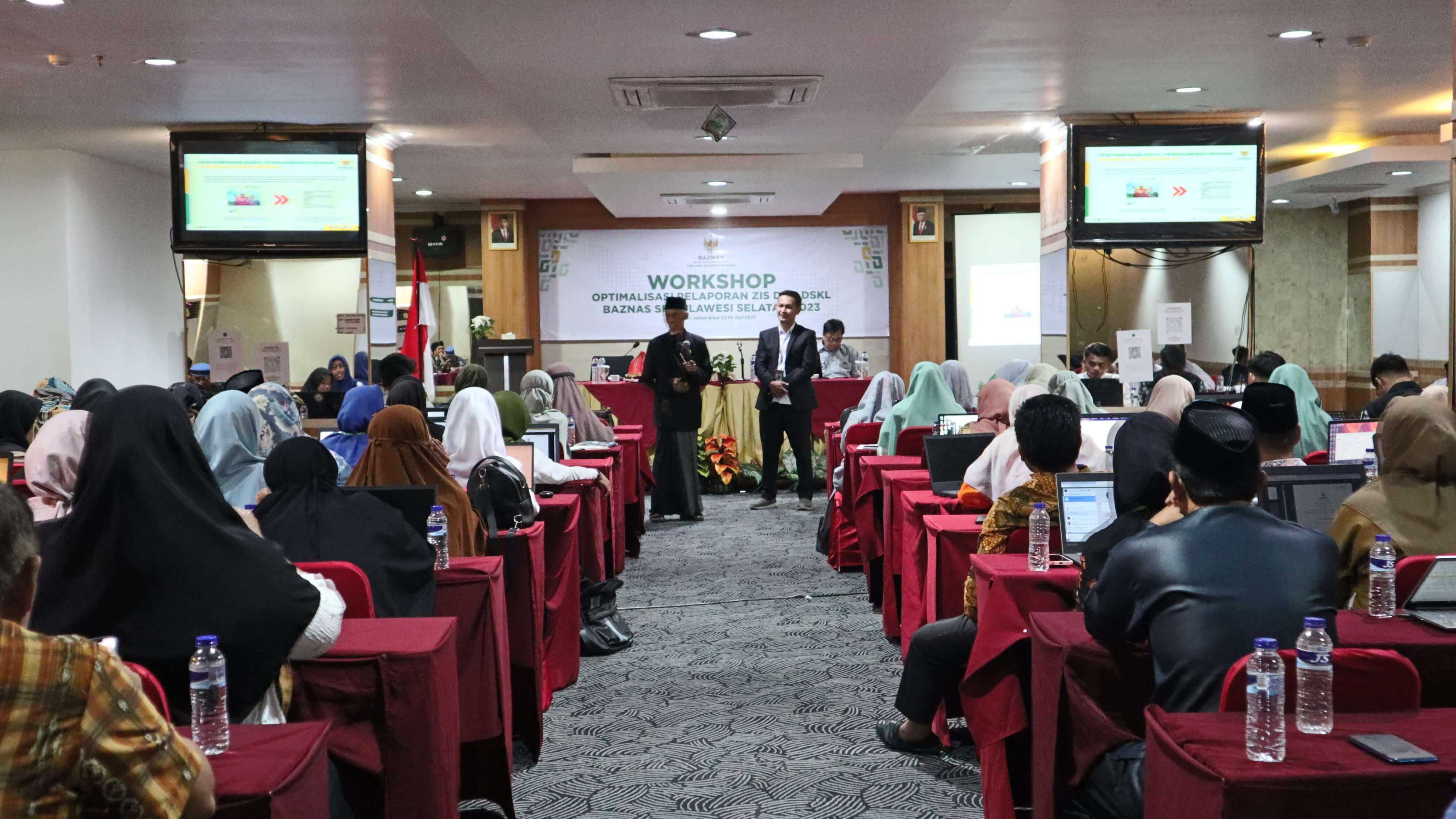 Aplikasi Menara Masjid Di Perkenalkan Workshop Optimalisasi Pelaporan ZIS DSKL BAZNAS Se-Sulawesi Selatan