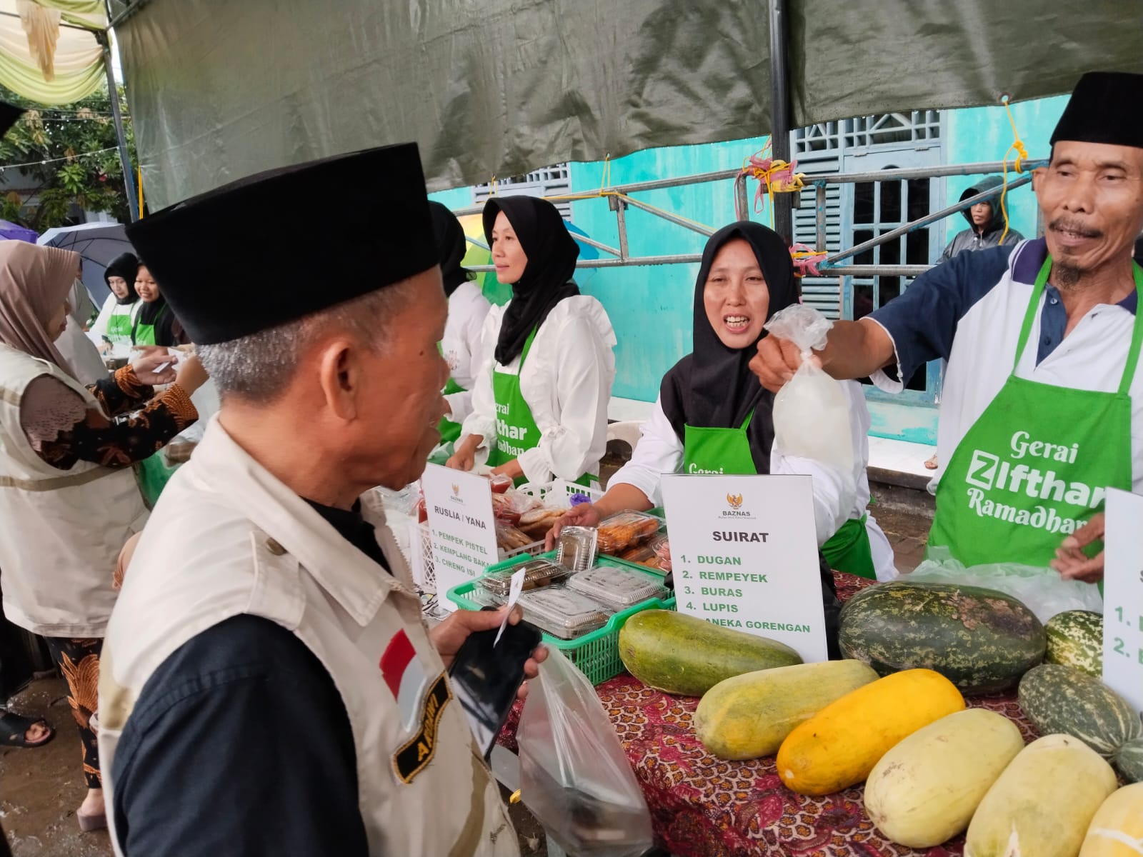 Semarak Peresmian Gerai Z-Ifthar Ramadhan Masjid Al Hidayah, Cilegon