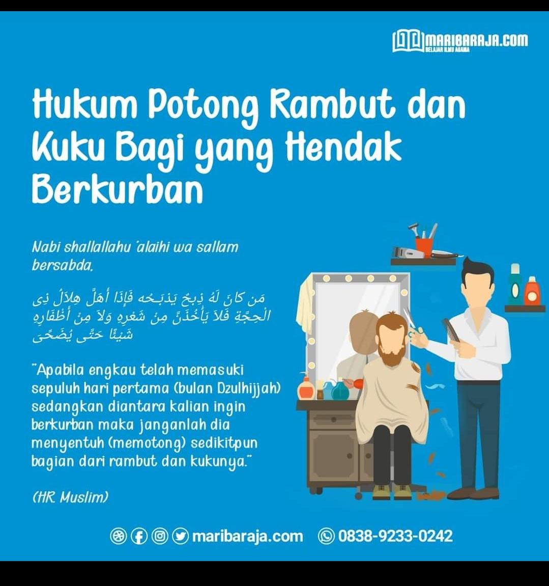 Hukum Potong Rambut Bagi Yang Hendak Berkurban